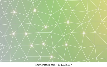 Triangles mosaic cover. For flyer, screen, business presentation. Vector illustration. Blur Sweet Dreamy Gradient Color Background