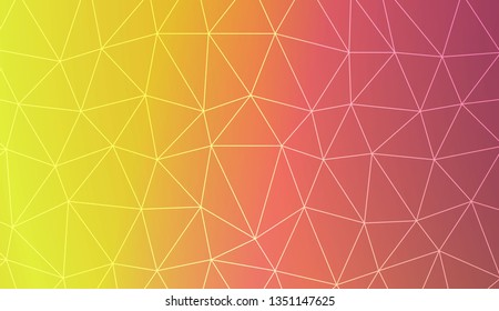 Triangles mosaic cover. For flyer, screen, business presentation. Vector illustration. Blur Sweet Dreamy Gradient Color Background
