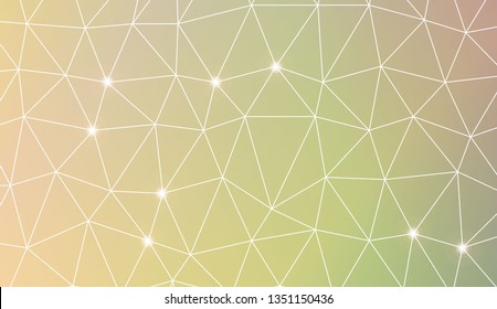 Triangles mosaic cover. For flyer, screen, business presentation. Vector illustration. Blur Sweet Dreamy Gradient Color Background