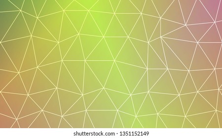 Triangles mosaic cover. For flyer, screen, business presentation. Vector illustration. Blur Sweet Dreamy Gradient Color Background