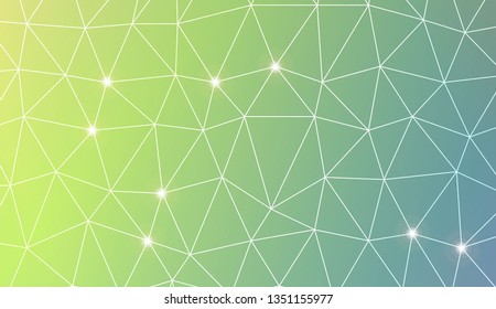 Triangles mosaic cover. For flyer, screen, business presentation. Vector illustration. Blur Sweet Dreamy Gradient Color Background