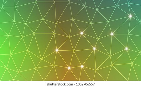 Triangles mosaic cover. For flyer, screen, business presentation. Vector illustration. Blur Sweet Dreamy Gradient Color Background