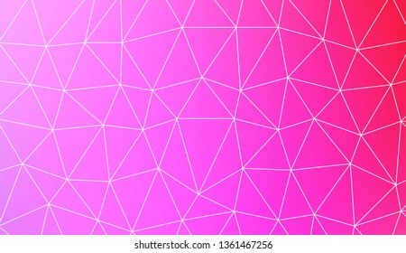 Triangles mosaic cover. For flyer, screen, business presentation. Vector illustration. Blur Sweet Dreamy Gradient Color Background