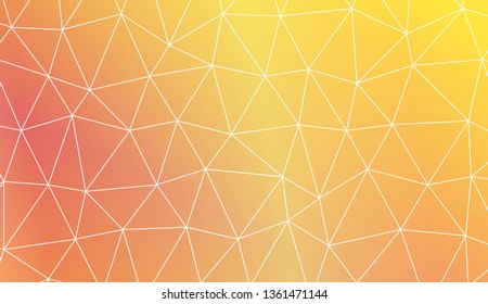 Triangles mosaic cover. For flyer, screen, business presentation. Vector illustration. Blur Sweet Dreamy Gradient Color Background