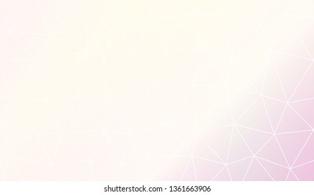 Triangles mosaic cover. For flyer, screen, business presentation. Vector illustration. Blur Sweet Dreamy Gradient Color Background