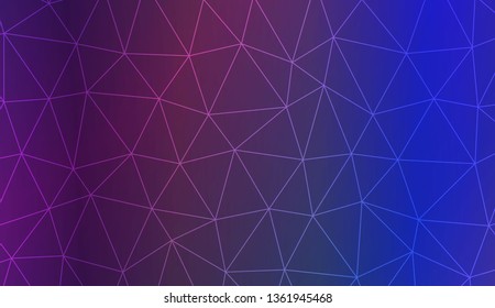 Triangles mosaic cover. For flyer, screen, business presentation. Vector illustration. Blur Sweet Dreamy Gradient Color Background