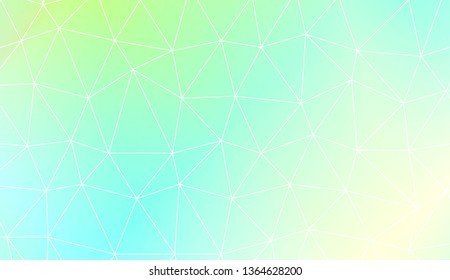 Triangles mosaic cover. For flyer, screen, business presentation. Vector illustration. Blur Sweet Dreamy Gradient Color Background