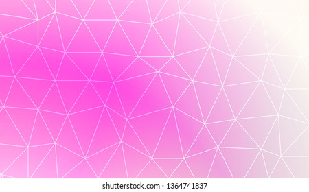 Triangles mosaic cover. For flyer, screen, business presentation. Vector illustration. Blur Sweet Dreamy Gradient Color Background