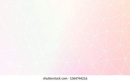 Triangles mosaic cover. For flyer, screen, business presentation. Vector illustration. Blur Sweet Dreamy Gradient Color Background