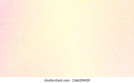 Triangles mosaic cover. For flyer, screen, business presentation. Vector illustration. Blur Sweet Dreamy Gradient Color Background