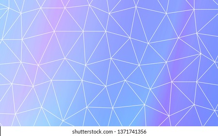 Triangles mosaic cover. For flyer, screen, business presentation. Vector illustration. Blur Sweet Dreamy Gradient Color Background