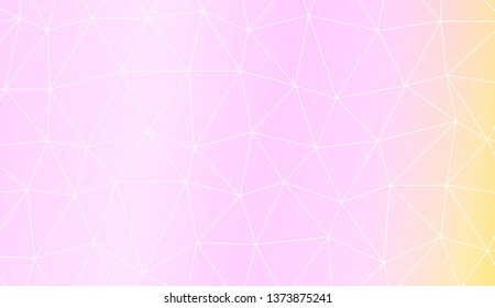 Triangles mosaic cover. For flyer, screen, business presentation. Vector illustration. Blur Sweet Dreamy Gradient Color Background