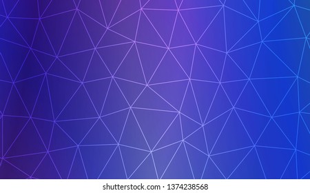 Triangles mosaic cover. For flyer, screen, business presentation. Vector illustration. Blur Sweet Dreamy Gradient Color Background