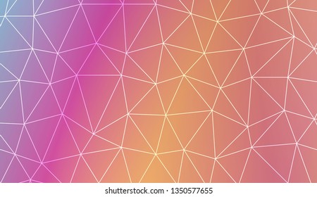 Triangles mosaic cover. Modern design for you business, project. Vector illustration. Blurred Background, Smooth Gradient Texture Color