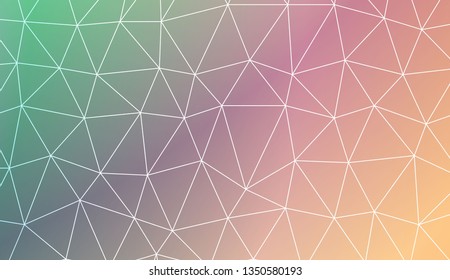 Triangles mosaic cover. Modern design for you business, project. Vector illustration. Blurred Background, Smooth Gradient Texture Color