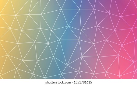 Triangles mosaic cover. Modern design for you business, project. Vector illustration. Blurred Background, Smooth Gradient Texture Color