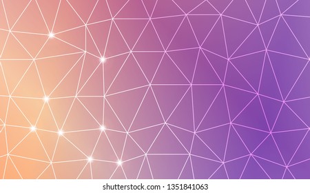 Triangles mosaic cover. Modern design for you business, project. Vector illustration. Blurred Background, Smooth Gradient Texture Color