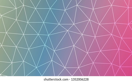 Triangles mosaic cover. Modern design for you business, project. Vector illustration. Blurred Background, Smooth Gradient Texture Color