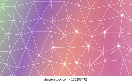 Triangles mosaic cover. Modern design for you business, project. Vector illustration. Blurred Background, Smooth Gradient Texture Color