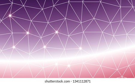 Triangles mosaic cover. Template for your banner. Vector illustration. Creative gradient color