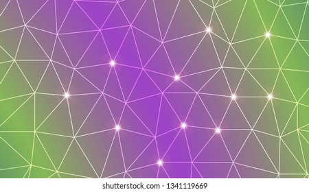 Triangles mosaic cover. Template for your banner. Vector illustration. Creative gradient color