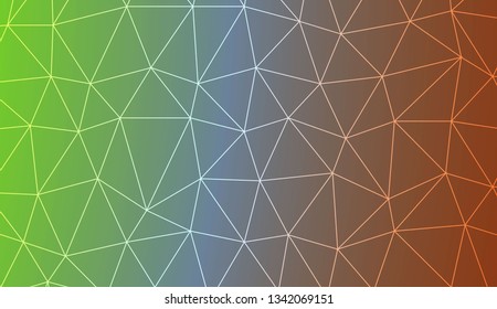 Triangles mosaic cover. Template for your banner. Vector illustration. Creative gradient color