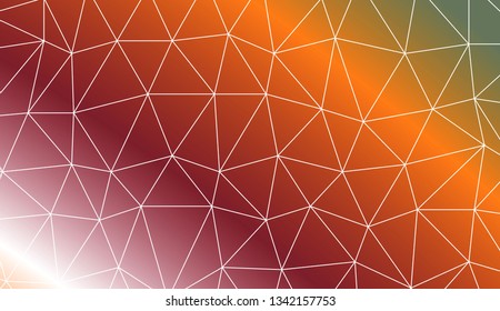 Triangles mosaic cover. Template for your banner. Vector illustration. Creative gradient color