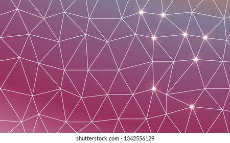 Triangles mosaic cover. Template for your banner. Vector illustration. Creative gradient color