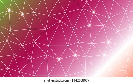 Triangles mosaic cover. Template for your banner. Vector illustration. Creative gradient color