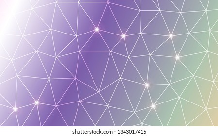 Triangles mosaic cover. Template for your banner. Vector illustration. Creative gradient color