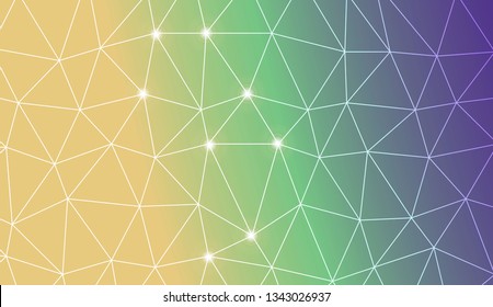 Triangles mosaic cover. Template for your banner. Vector illustration. Creative gradient color