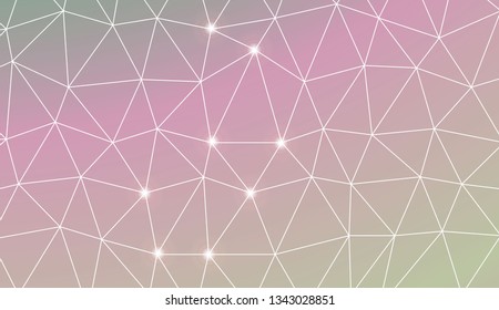 Triangles mosaic cover. Template for your banner. Vector illustration. Creative gradient color