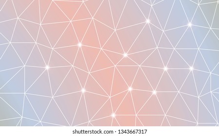 Triangles mosaic cover. Template for your banner. Vector illustration. Creative gradient color