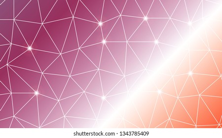Triangles mosaic cover. Template for your banner. Vector illustration. Creative gradient color