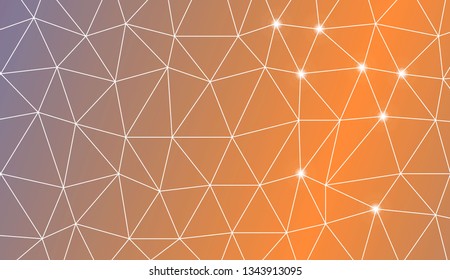 Triangles mosaic cover. Template for your banner. Vector illustration. Creative gradient color