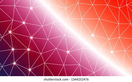 Triangles mosaic cover. Template for your banner. Vector illustration. Creative gradient color
