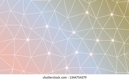 Triangles mosaic cover. Template for your banner. Vector illustration. Creative gradient color