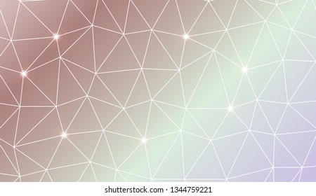 Triangles mosaic cover. Template for your banner. Vector illustration. Creative gradient color