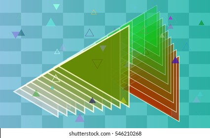 triangles with opposed appeal, magical ensemble between vector