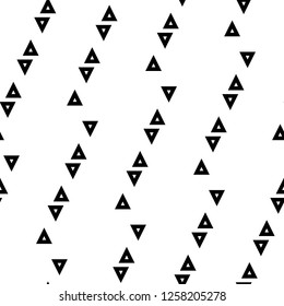 Triangles ornament. Digital paper, textile print, web design, abstract. Seamless pattern. Triangular shapes wallpaper. Polygons motif. Geometrical backdrop. Geometric figures background. Vector.