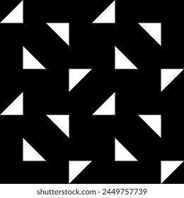 Triangles ornament. Folk wallpaper. Seamless pattern. Triangular shapes backdrop. Embroidery background. Tribal motif. Ethnic ornate. Digital paper, textile print, abstract illustration. Vector art.