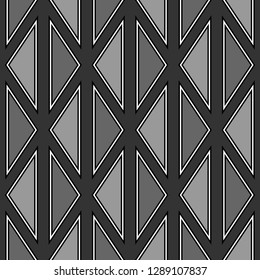 Triangles ornament. Geometric figures background.Digital paper, textile print, web design, abstract. Triangular shapes wallpaper. Polygons motif. Geometrical backdrop. Seamless pattern. Vector.