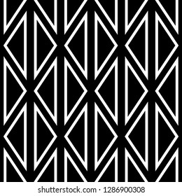 Triangles ornament. Geometrical backdrop. Triangular shapes wallpaper. Geometric figures background. Polygons motif. Digital paper, textile print, web design, abstract. Seamless pattern. Vector