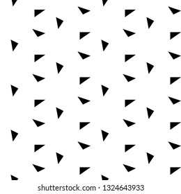 Triangles ornament. Geometrical backdrop. Triangular shapes wallpaper. Geometric figures background. Polygons motif. Digital paper, textile print, web design, abstract. Seamless pattern. Vector.