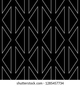 Triangles ornament. Geometrical backdrop.Polygons motif. Triangular shapes wallpaper.Seamless pattern. Geometric figures background. Digital paper, textile print, web design, abstract. Vector