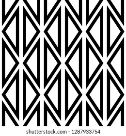 Triangles ornament. Geometrical background. Triangular shapes wallpaper. Geometric figures backdrop. Polygons motif. Digital paper, textile print, web design, abstract. Seamless pattern. Vector.