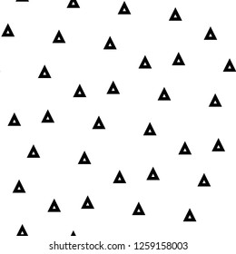 Triangles ornament. Triangular shapes wallpaper. Polygons motif. Geometrical backdrop. Geometric figures background.Digital paper, textile print, web design, abstract. Seamless pattern. Vector.