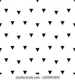 Triangles ornament.Figures motif. Triangular shapes backdrop. Geometric wallpaper. Polygons background. Digital paper, textile print, web design, abstract. Seamless pattern. Vector