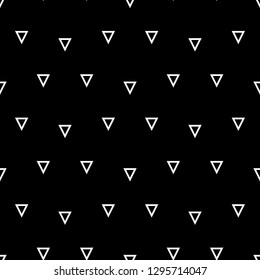 Triangles ornament.Figures motif.Seamless pattern. Geometric wallpaper. Triangular shapes backdrop. Polygons background. Digital paper, textile print, web design, abstract. Vector.