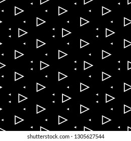 Triangles ornament.Figures motif.Triangular shapes backdrop. Polygons background. Seamless pattern. Geometric wallpaper. Digital paper, textile print, web design, abstract. Vector.
